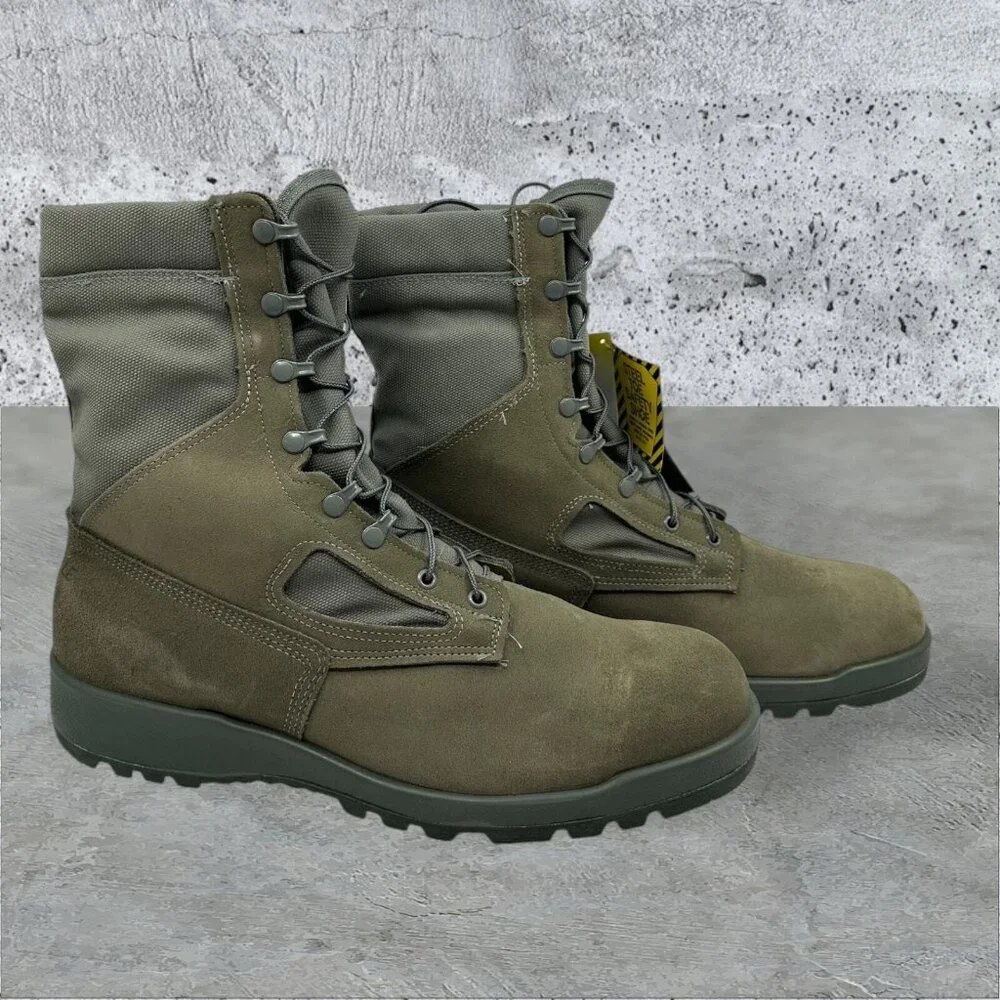 Belleville Combat Boots 650 Steel Toe Military‎ Flight Green Gore-Tex Size 15R